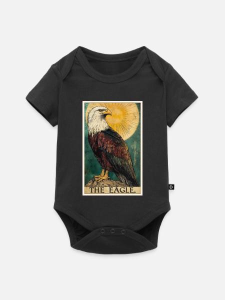 Adler - Baby Premium Kurzarmbody - Schwarz