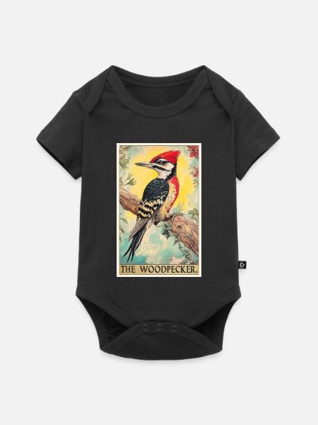 Spechte Specht - Baby Premium Kurzarmbody - Schwarz