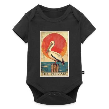 Pelicans Pelican - Baby Premium short-sleeve bodysuit - black - Front
