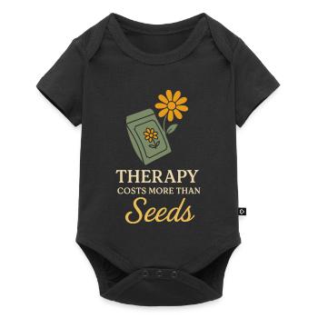 Funny garden humor, plant lover, - Baby Premium short-sleeve bodysuit - black - Front