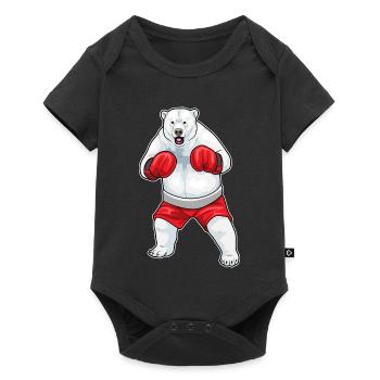 Polar Bear Boxer Boxing Gloves Boxing - Baby Premium short-sleeve bodysuit - black - Front