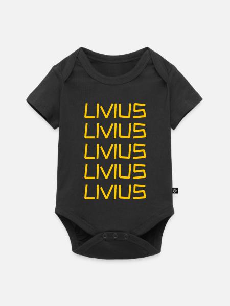 Livius - Baby Premium Kurzarmbody - Schwarz