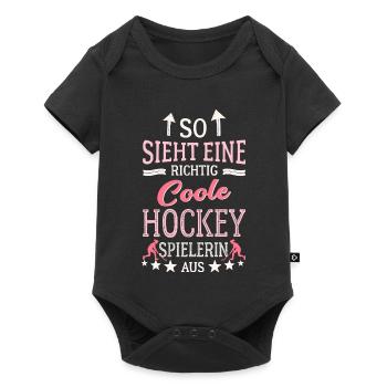 Voilà à quoi ressemble un joueur de hockey cool : le hockey - Body à manches courtes Premium Bébé - noir - Devant