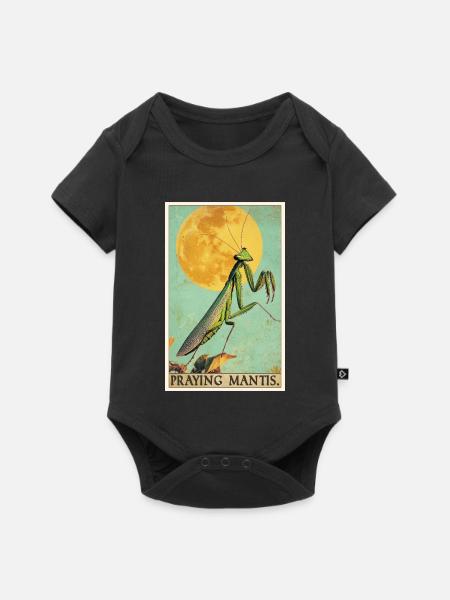 Gottesanbeterinnen Gottesanbeterin - Baby Premium Kurzarmbody - Schwarz