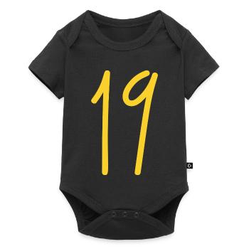 19 - Baby Premium short-sleeve bodysuit - black - Front