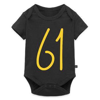 61 - Baby Premium short-sleeve bodysuit - black - Front