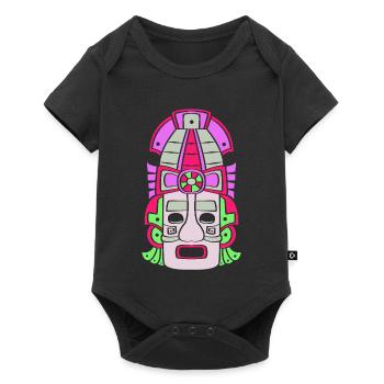 Inka Maya kalender aztec - Baby Premium Kurzarmbody - Schwarz - Vorne