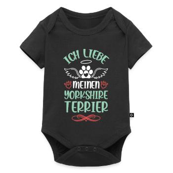 J’adore mon Yorkshire Terrier - Body à manches courtes Premium Bébé - noir - Devant