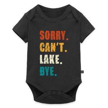 Sorry Can't Lake Bye — Distressed Retro - Baby Premium short-sleeve bodysuit - black - Front