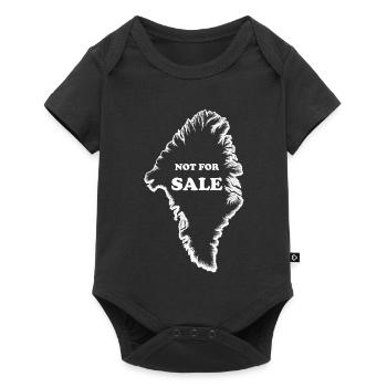 Greenland is not for sale - Free Greenland - Baby Premium short-sleeve bodysuit - black - Front