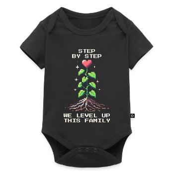 Étape par étape : Faire monter de niveau la famille | Patchwork - Body à manches courtes Premium Bébé - noir - Devant