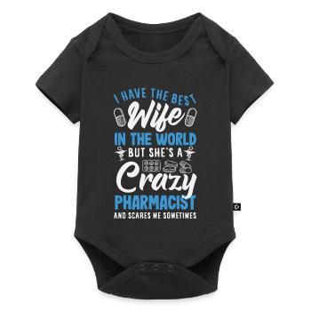 Have the best wife pharmacist - Baby Premium short-sleeve bodysuit - black - Front