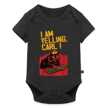 I scream, Carl! – Funny cat design - Baby Premium short-sleeve bodysuit - black - Front