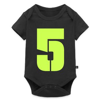 5 - Baby Premium short-sleeve bodysuit - black - Front