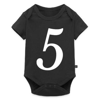 5. ANNIVERSAIRE. 5 ANS. 5e ANNIVERSAIRE - Body à manches courtes Premium Bébé - noir - Devant