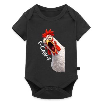 F-Caw-F poulet Humour adulte Coq drôle Fcawf - Body à manches courtes Premium Bébé - noir - Devant