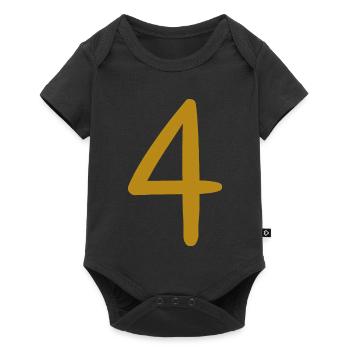 4 - Baby Premium short-sleeve bodysuit - black - Front