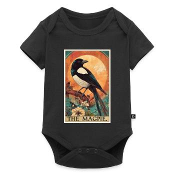 Magpies Magpie - Baby Premium short-sleeve bodysuit - black - Front
