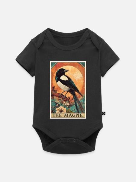 Elstern Elster - Baby Premium Kurzarmbody - Schwarz