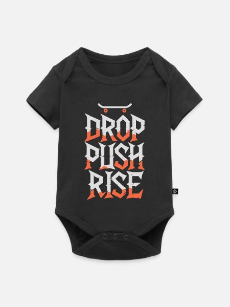 Drop Push Raise - Baby Premium Kurzarmbody - Schwarz