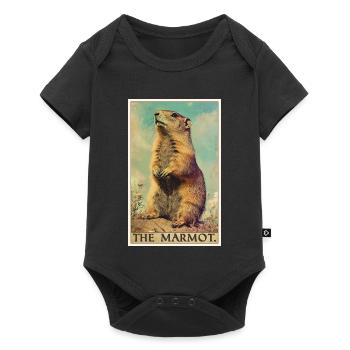 Marmottes Marmotte - Body à manches courtes Premium Bébé - noir - Devant