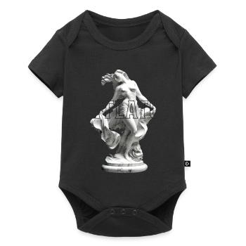 Marmorskulptur Tanzpose - Baby Premium Kurzarmbody - Schwarz - Vorne
