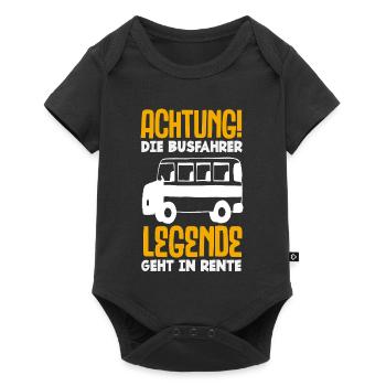Busfahrer Legende Geht In Rente - Baby Premium Kurzarmbody - Schwarz - Vorne