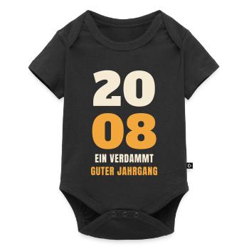 2008 Ein verdammt guter Jahrgang 18. Geburtstag - Baby Premium Kurzarmbody - Schwarz - Vorne