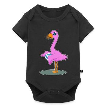Joueur de volley-ball Flamingo Volley-ball - Body à manches courtes Premium Bébé - noir - Devant