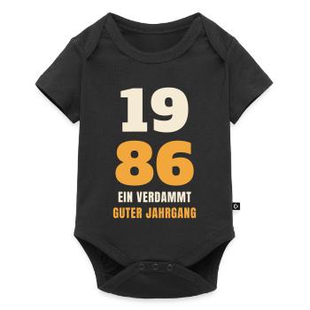 1986 Ein verdammt guter Jahrgang 40. Geburtstag - Baby Premium Kurzarmbody - Schwarz - Vorne