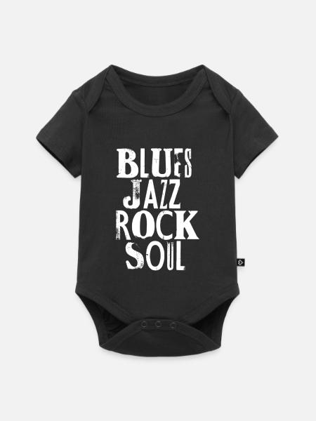 Blues Jazz Rock Soul - Baby Premium Kurzarmbody - Schwarz