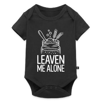 Leaven Me Alone - Baby Premium Kurzarmbody - Schwarz - Vorne