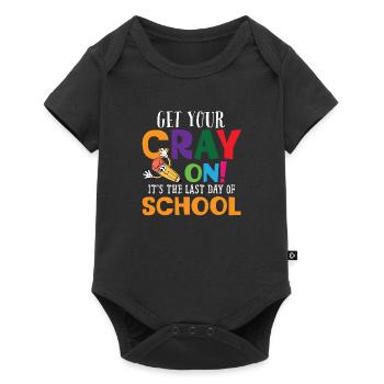 Obtenez votre cray on c’est le dernier jour d’école - Body à manches courtes Premium Bébé - noir - Devant