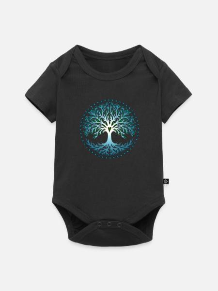 Tree of Life Yggdrasil World Tree, tree of life - Baby Premium short-sleeve bodysuit - black