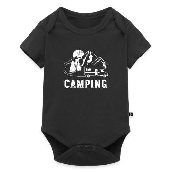 Wohnmobil - Baby Premium Kurzarmbody - Schwarz - Vorne