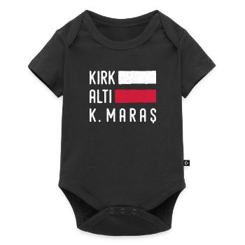 Maras 46 Türkei Turkiye Geschenk Urlaub TR Türk - Baby Premium Kurzarmbody - Schwarz - Vorne