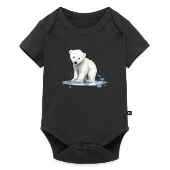 Ours polaire Bébé Ours polaire - Body à manches courtes Premium Bébé - noir - Devant