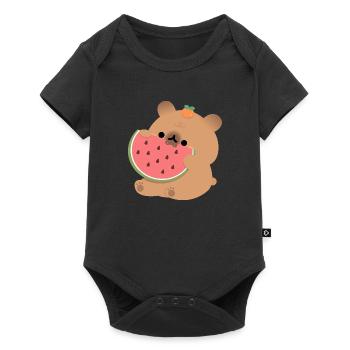Capybara Pastèque - Body à manches courtes Premium Bébé - noir - Devant