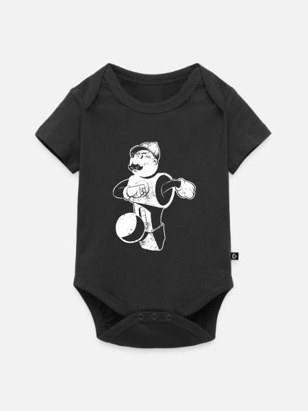 Tischfußball - Baby Premium Kurzarmbody - Schwarz