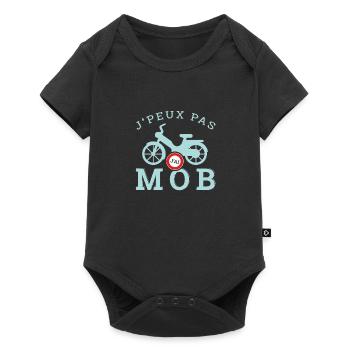 j'peux pas j'ai MOB cadeau humour personnalisé - Body à manches courtes Premium Bébé - noir - Devant