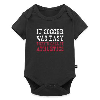 Poland Soccer Polish Football Polska Futbol - Baby Premium Kurzarmbody - Schwarz - Vorne