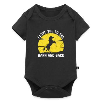 Funny Horse Equestrian Sports Horses Sayings Gift - Baby Premium short-sleeve bodysuit - black - Front