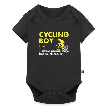 Sport Boy Cycling - Baby Premium short-sleeve bodysuit - black - Front