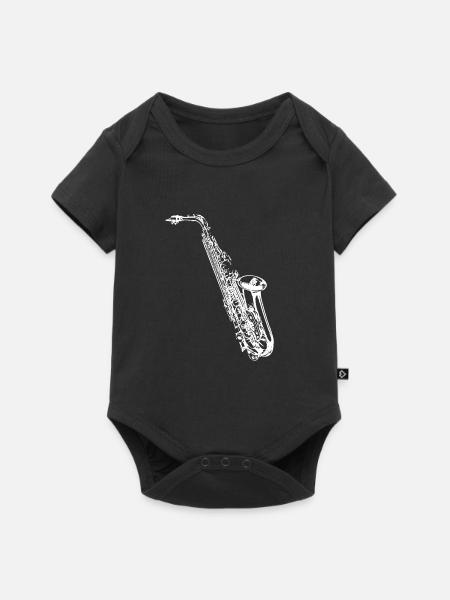 saxophone - Body à manches courtes Premium Bébé - noir