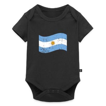 Argentinien - Baby Premium Kurzarmbody - Schwarz - Vorne