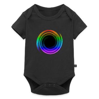 Trou noir, Espace, Physique, Univers, Gay - Body à manches courtes Premium Bébé - noir - Devant