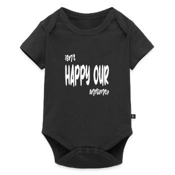 Isn't Happy Our anytime ? - Baby Premium short-sleeve bodysuit - black - Front