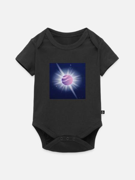 Jupiter - Baby Premium Kurzarmbody - Schwarz