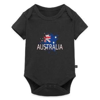 Australia - Baby Premium short-sleeve bodysuit - black - Front