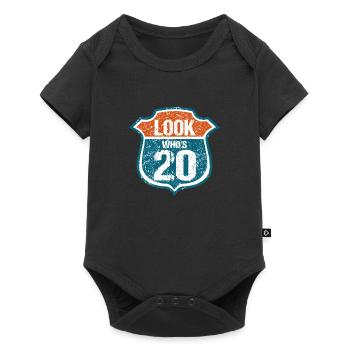 Look who's 20 - Baby Premium Kurzarmbody - Schwarz - Vorne